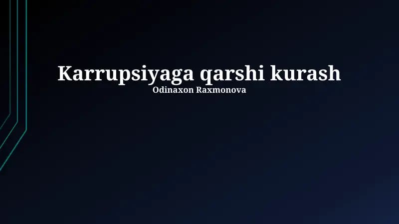 Karrupsiyaga qarshi kurash