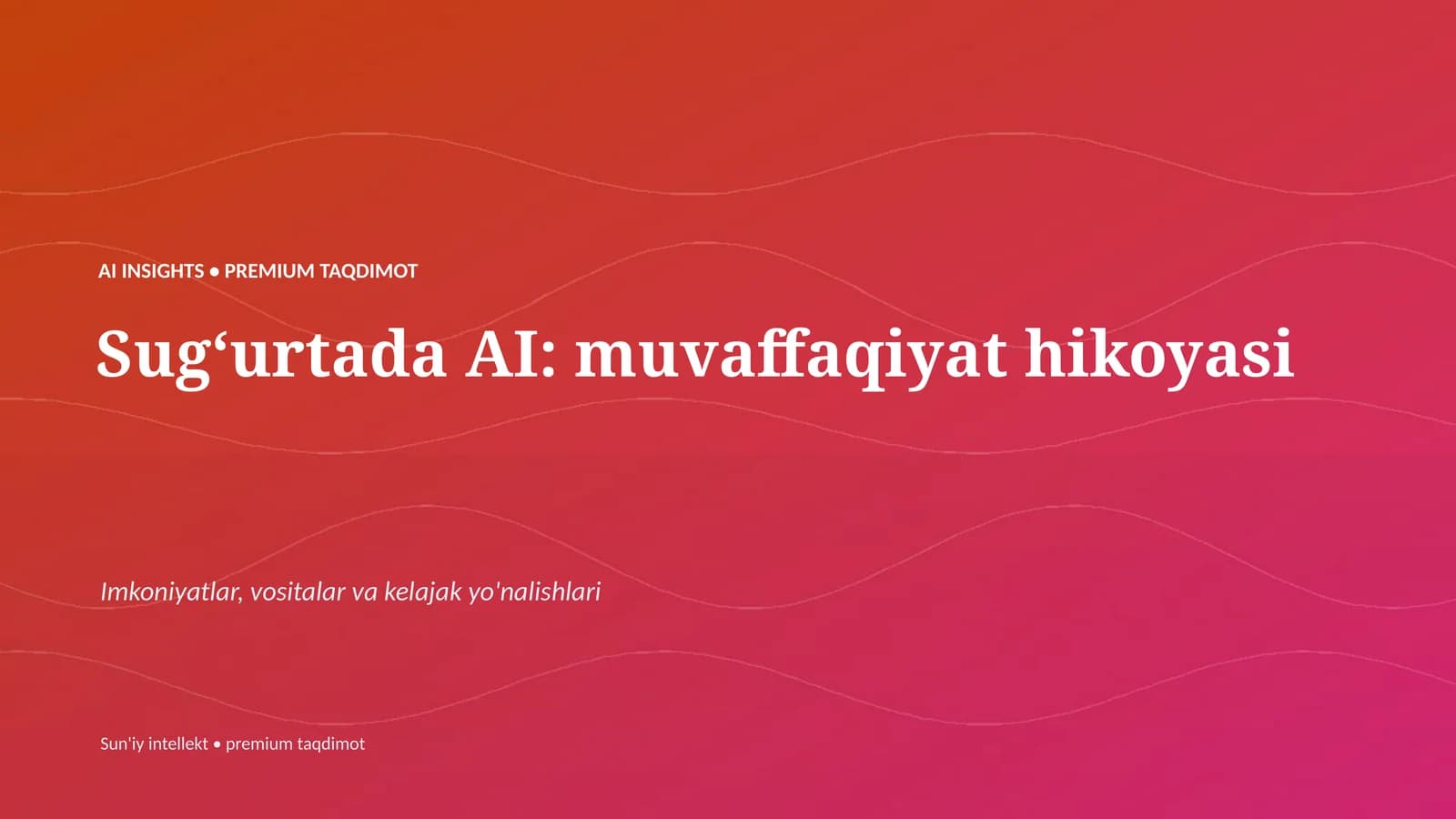 Sugʻurtada AI: muvaffaqiyat hikoyasi