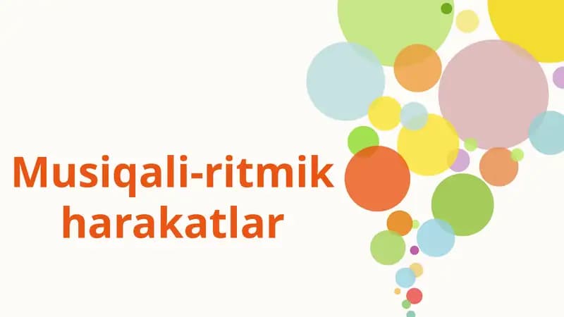 Musiqali-ritmik harakatlar