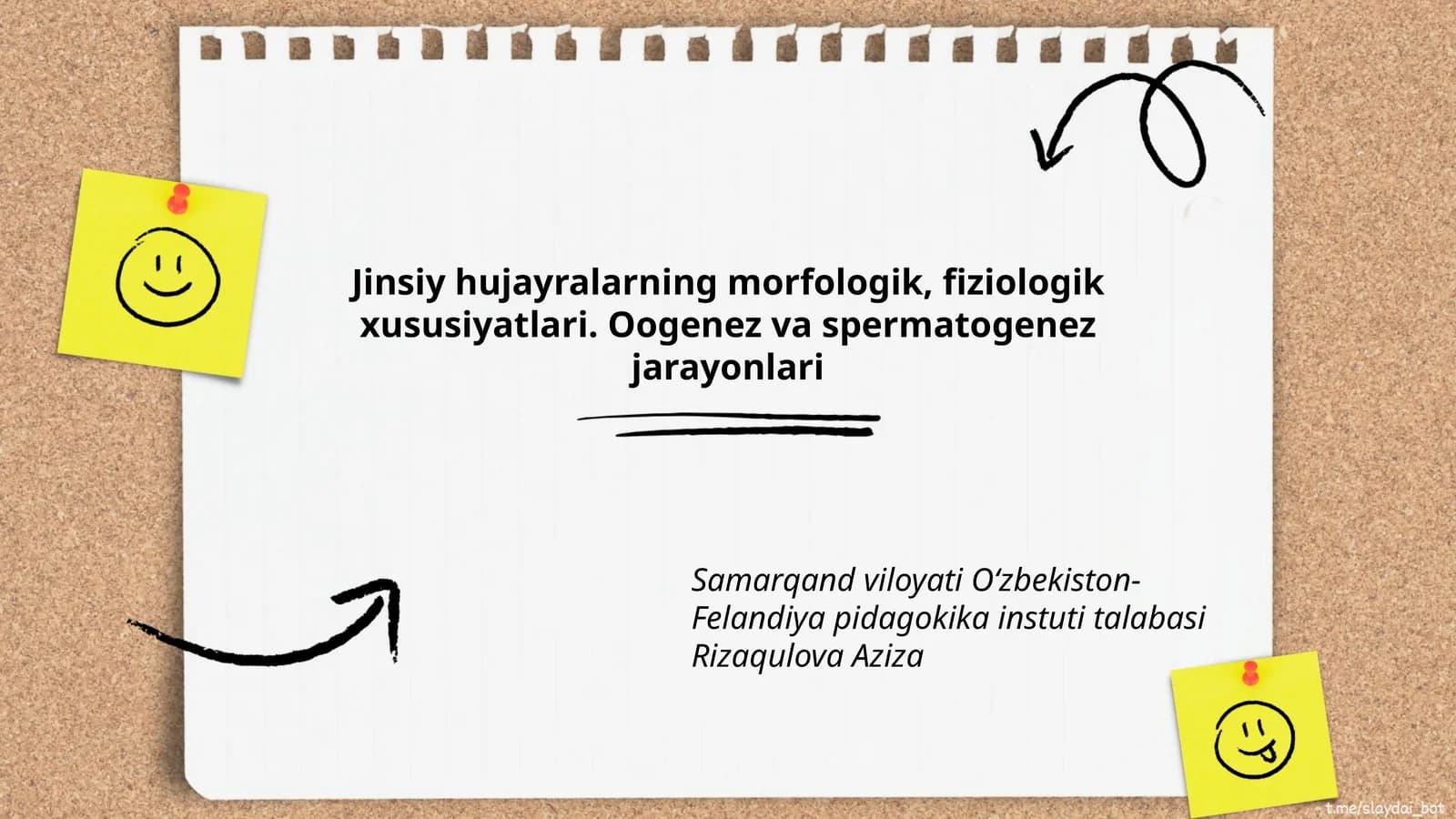 Oogenez va spermatogenez jarayonlari