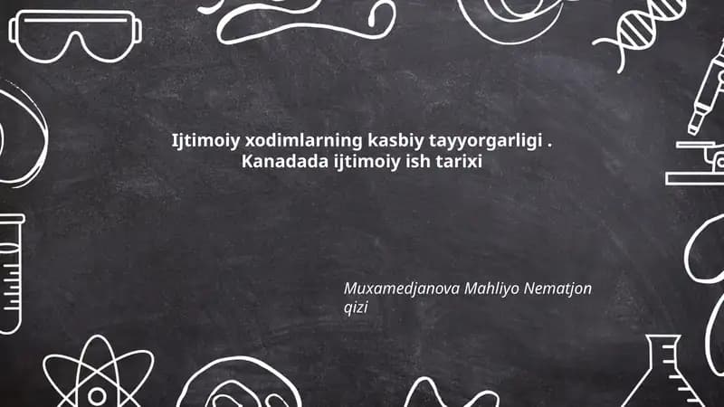 Kanadada ijtimoiy ish tarixi