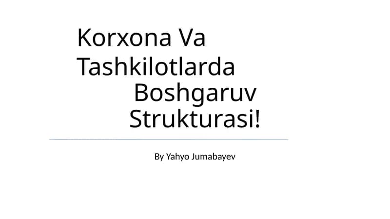 Tashkiliy ierarxiya