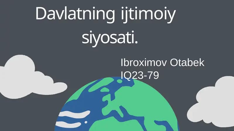 Davlatning iqtisodiyosati