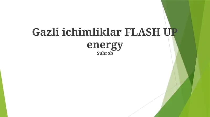 Gazli ichimliklar FLASH UP energy