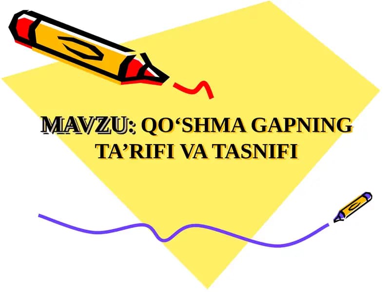 Qo‘shma gapning ta’rifi va tasnifi