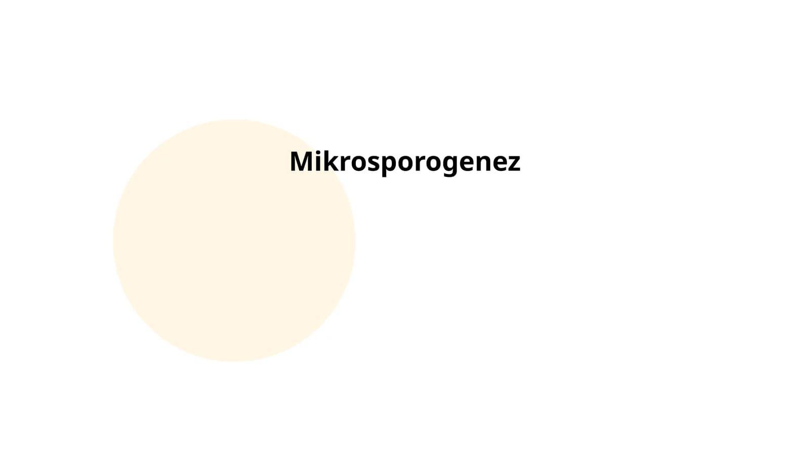 Mikrosporogenez