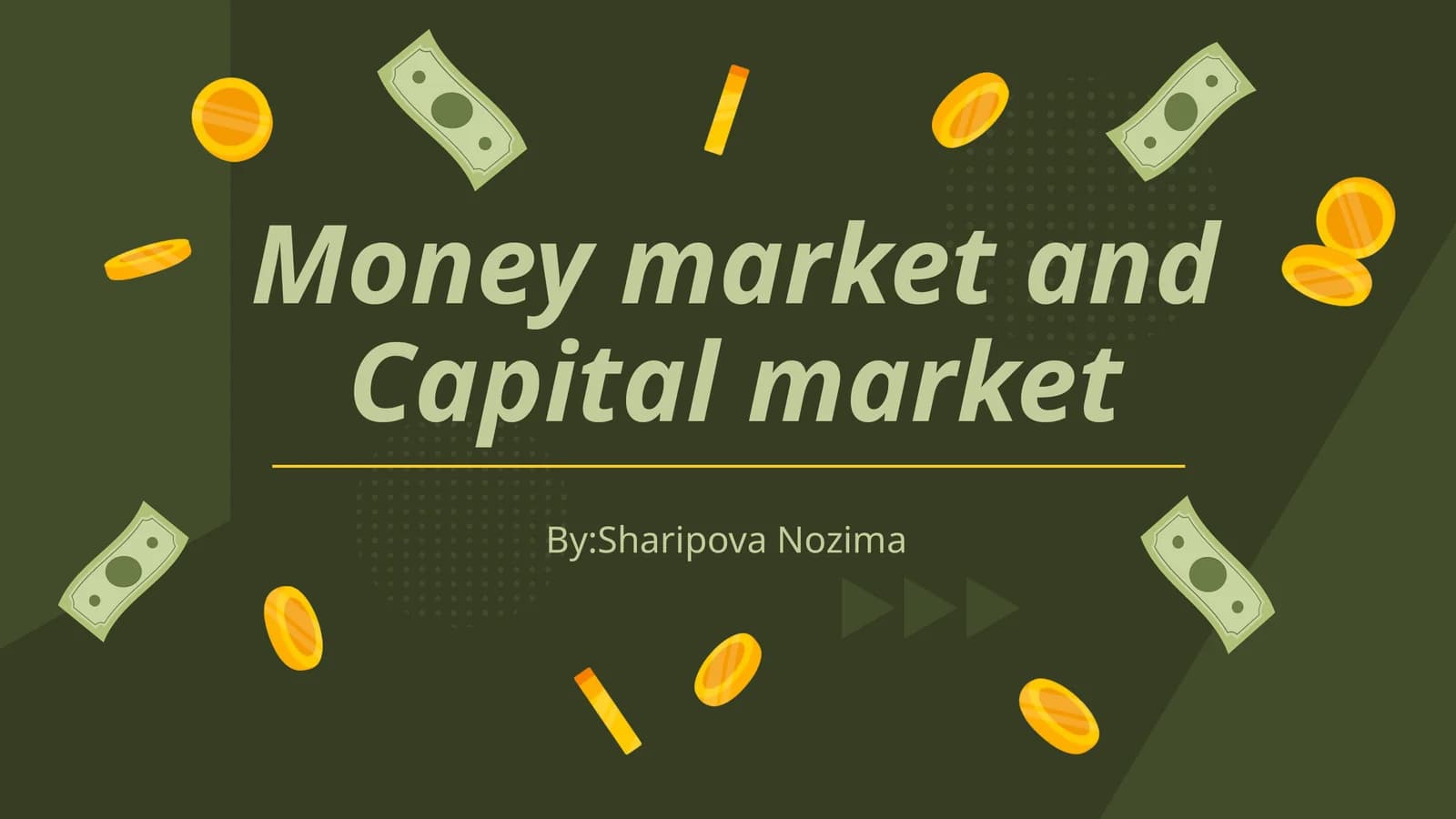 Moliyaviy bozor va Kapital bozori