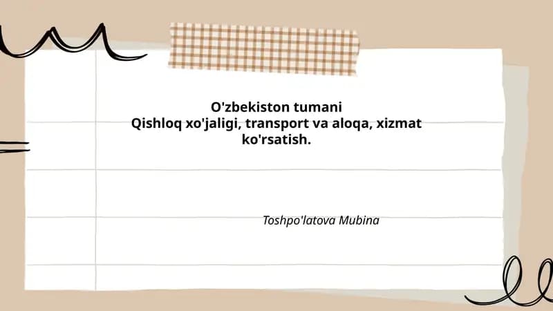 O'zbekiston tumani