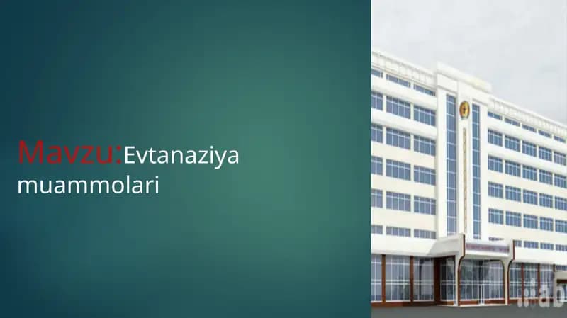 Evtanaziya muammolari