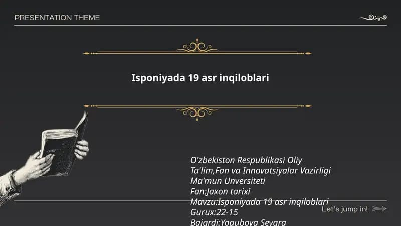 Isponiyada 19 asr inqiloblari