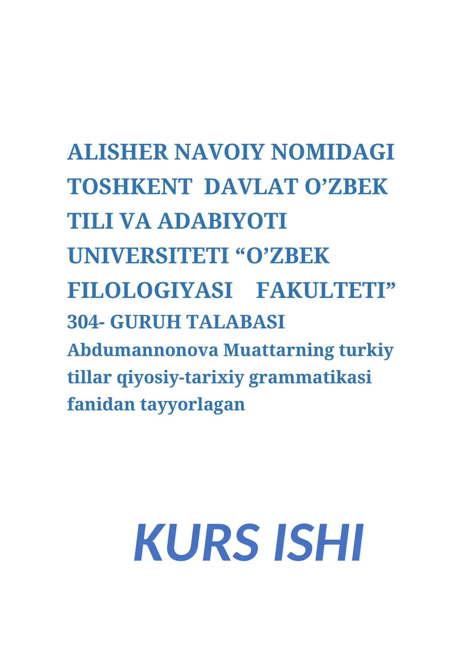 TURKIY TILLARNING TARIXIY TARAQQIYOTI