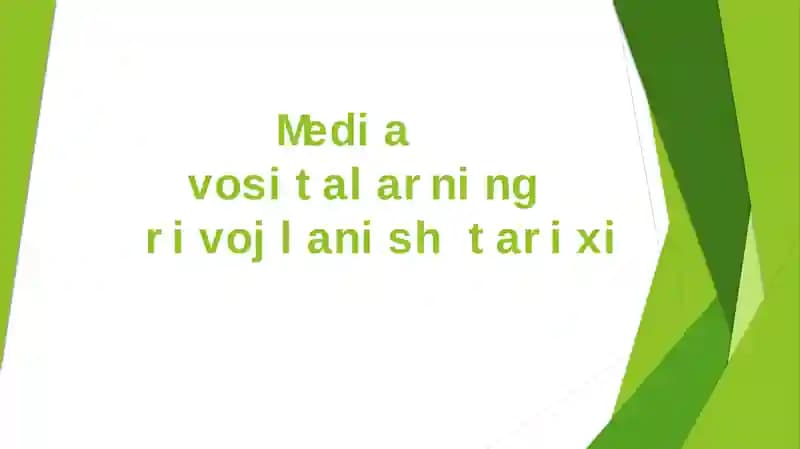 Media vositalarning rivojlanish tarixi