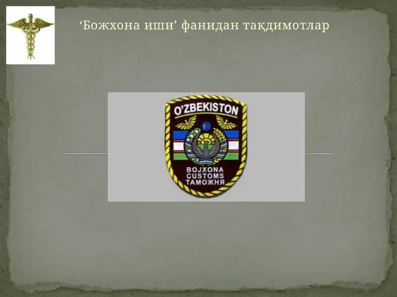 Божхона иши