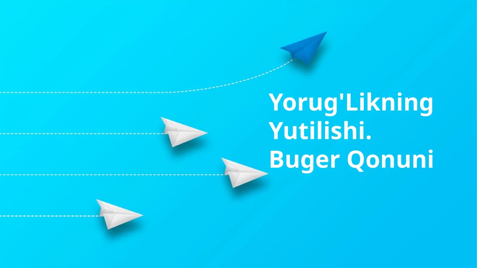 Yorug'Likning Yutilishi. Buger Qonuni