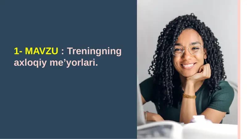 Treningning axloqiy me'yorlari
