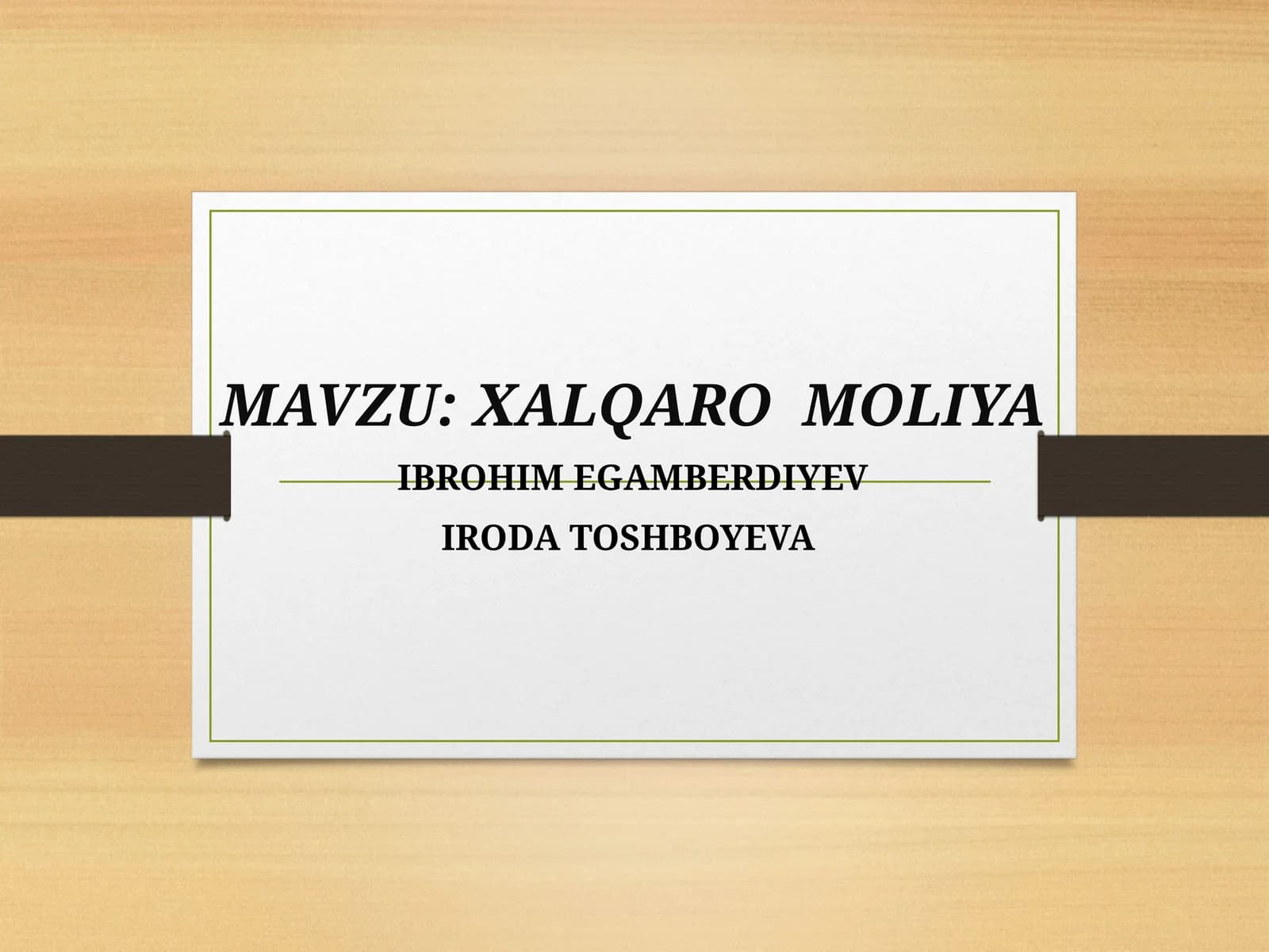 Xalqaro Valyuta Tizimi