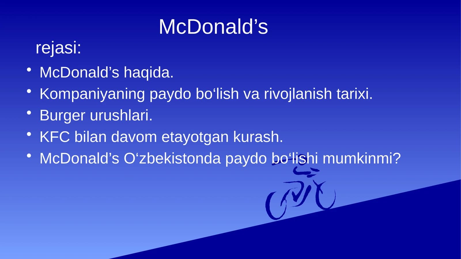 McDonald’s haqida