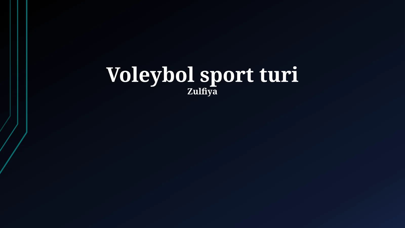 Voleybol sport turi