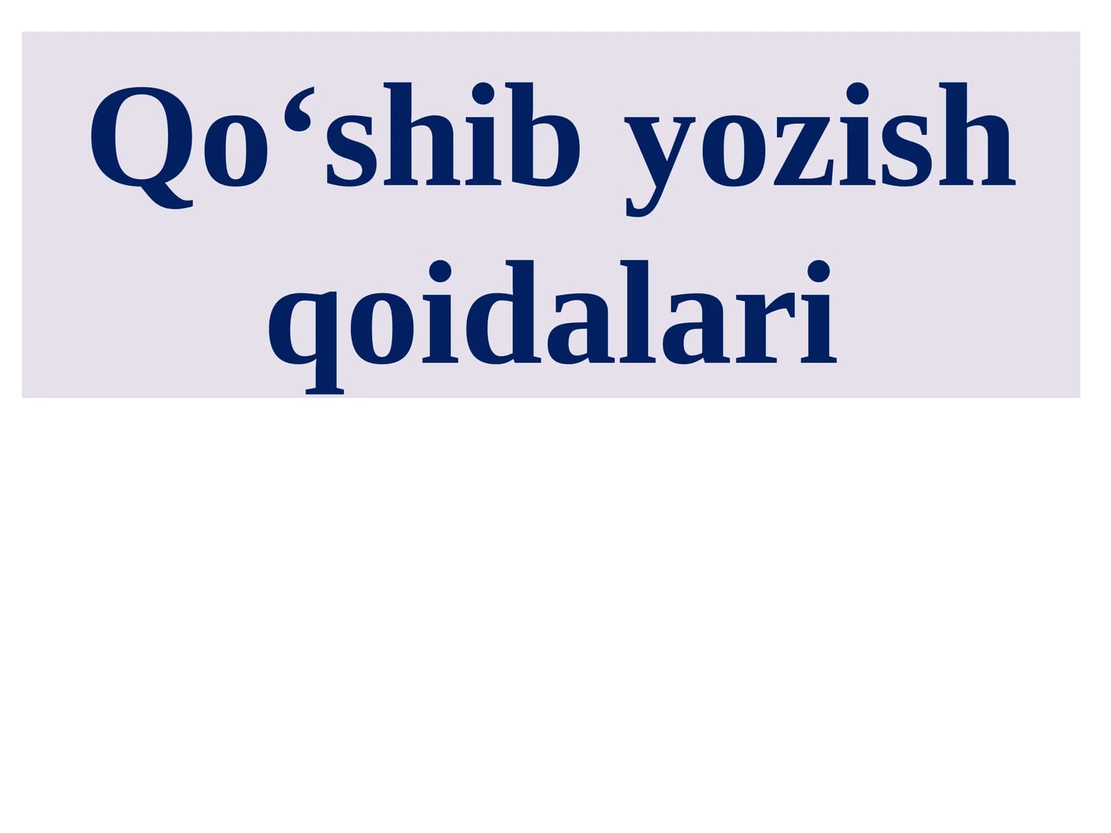 Qo‘shibyozishqoidalari