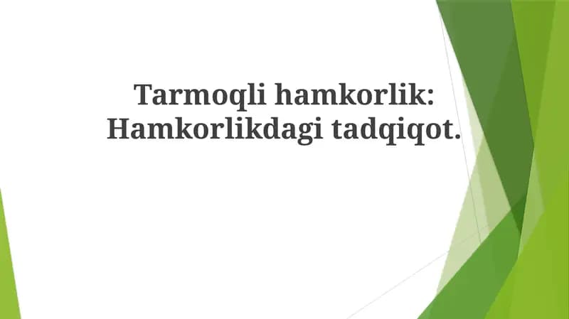 Tarmoq Hamkorligi