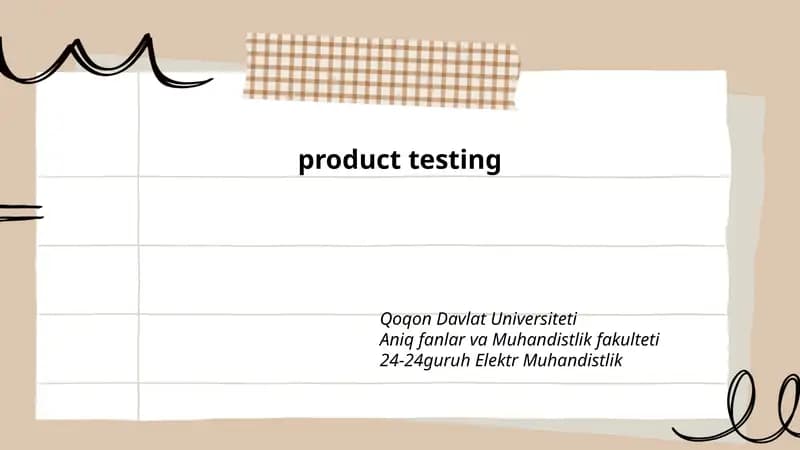 Test Planning and Strategy