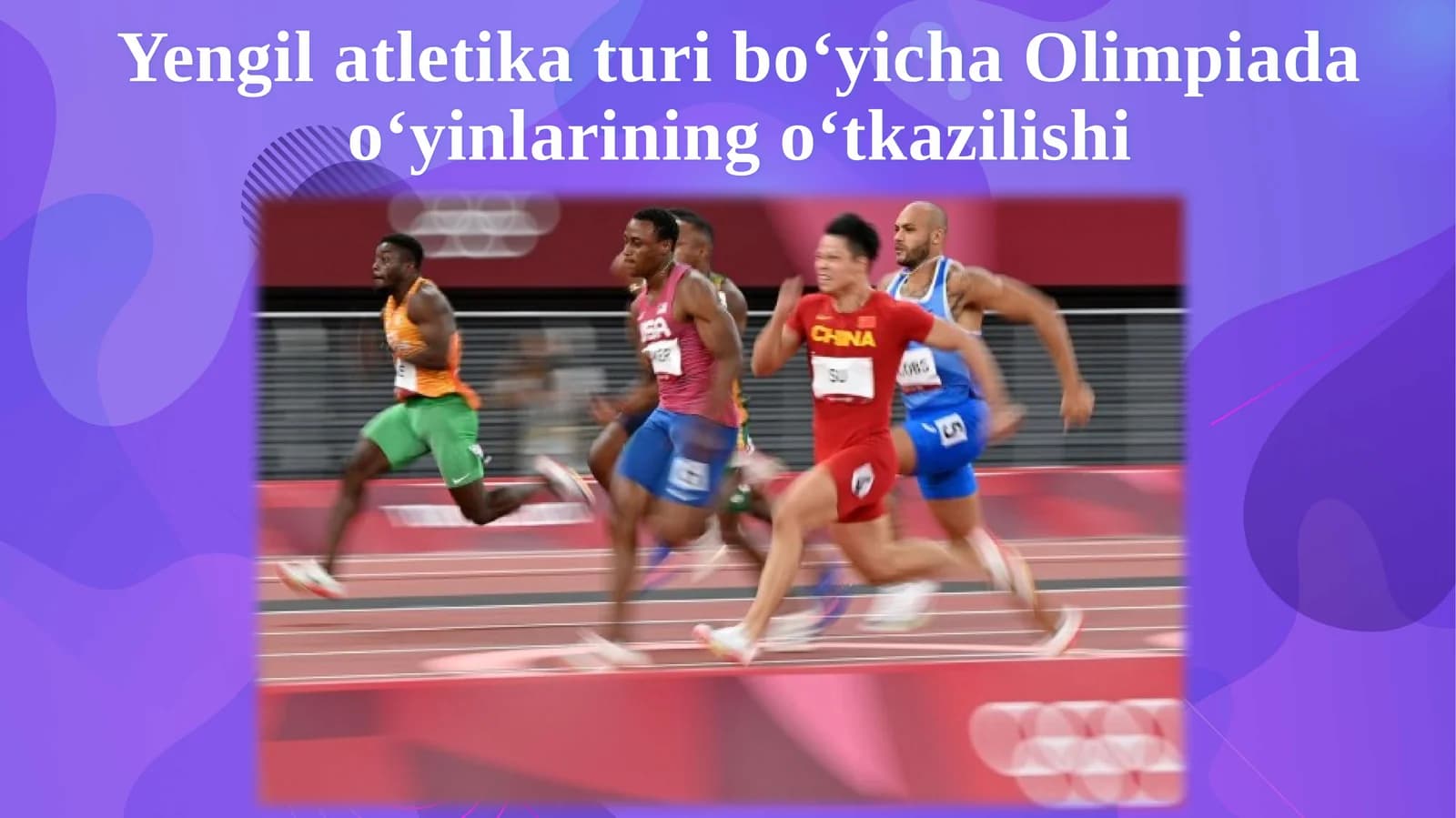 Yengil atletika turib o‘yicha Olimpiada o‘yinlarining o‘tkazilishi