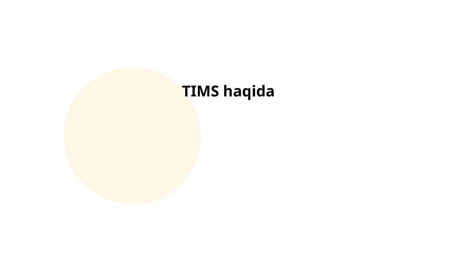TIMS (Tizimli Integratsiyalashgan Monitoring Sistemi)