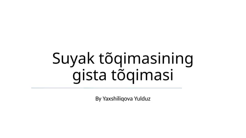 Suyak tõqimasi