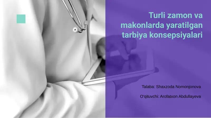 Tarbiya konsepsiyalari