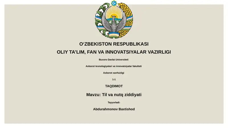 Til va nutq ziddiyati