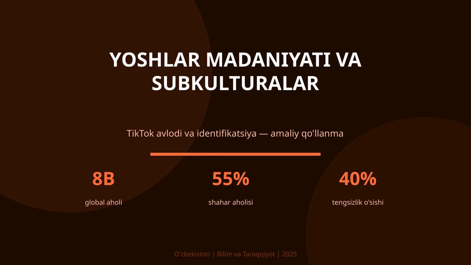 Yoshlar madaniyati va subkulturalar
