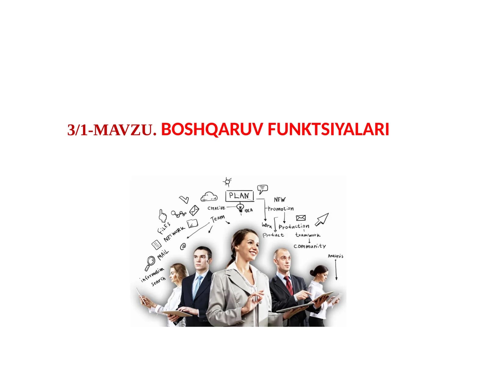BOSHQARUV FUNKTSIYALARI