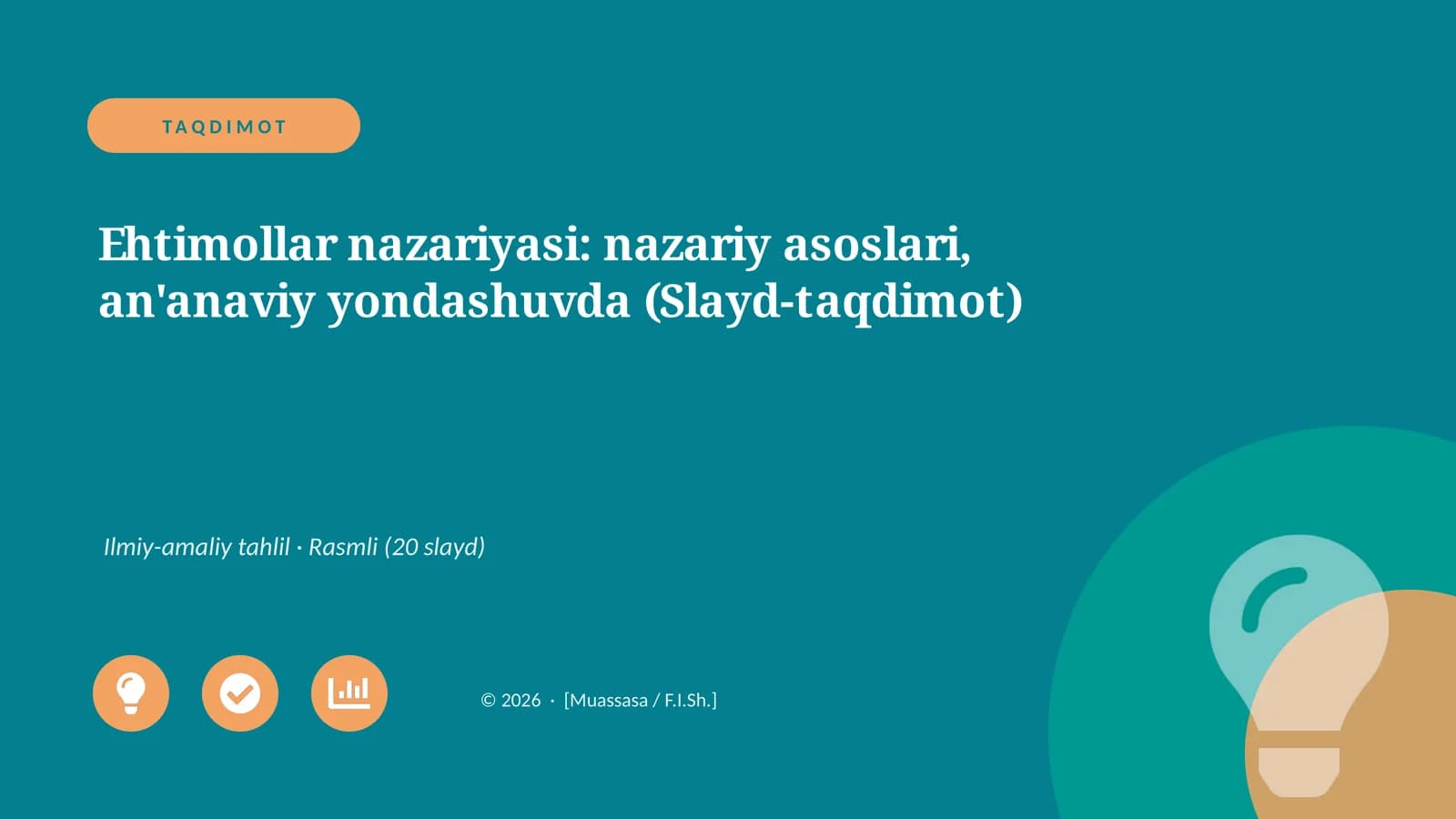 Ehtimollar nazariyasi