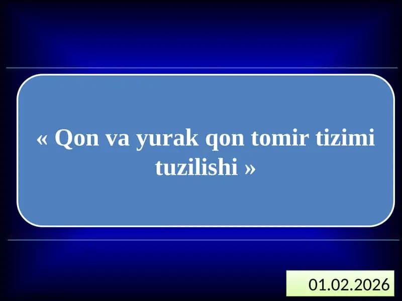 Qonvayurakqontomirtizimituzilishi