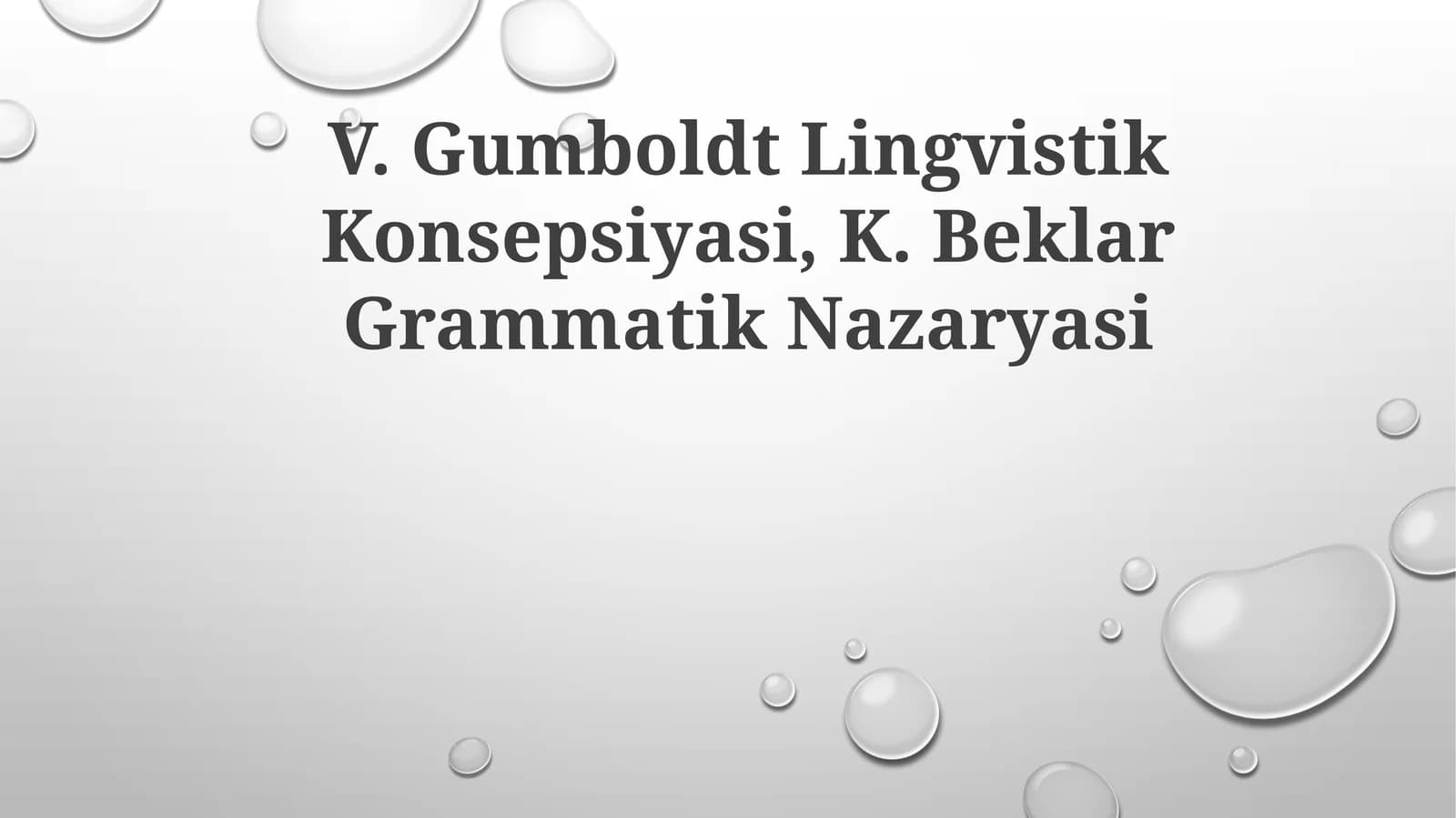 Gumboldtning lingvistik kontseptsiyasi