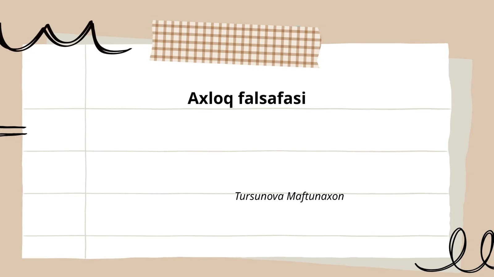 Axloq falsafasi