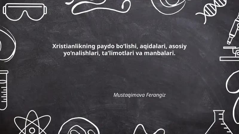 Xristianlikning paydo bo‘lishi