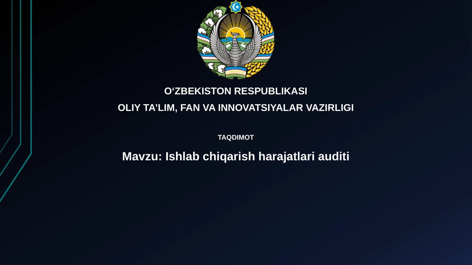 Ishlabchiqarish harajatlari auditi
