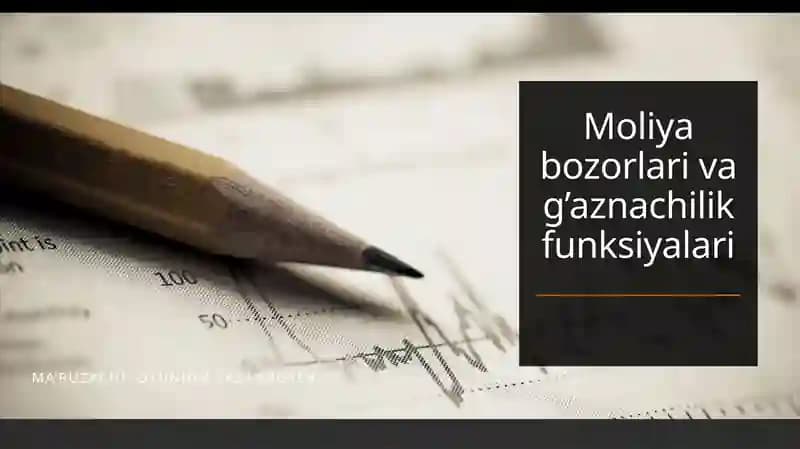 Moliyabozorlari va g'aznachilik funksiyalari
