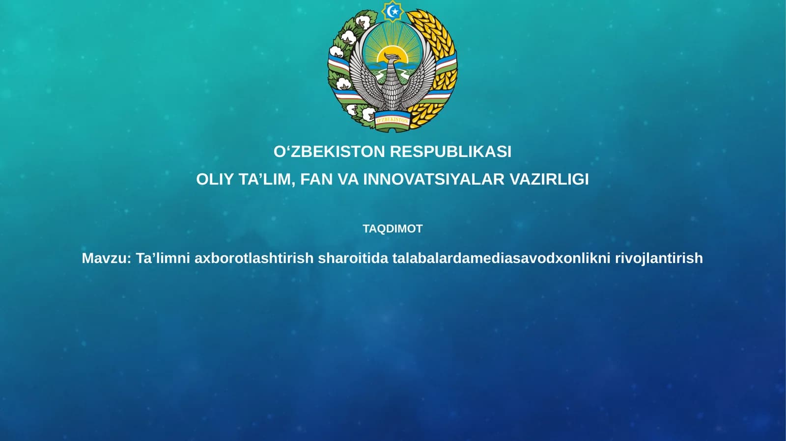 Media savodxonligi rivojlantirish