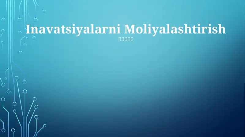 Moliyalashtirish