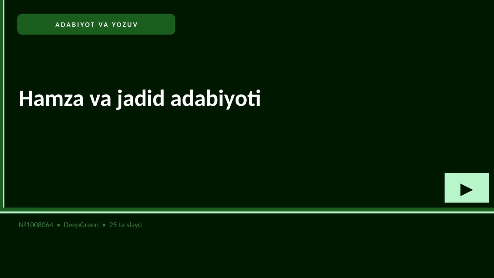 Hamza va jadid adabiyoti