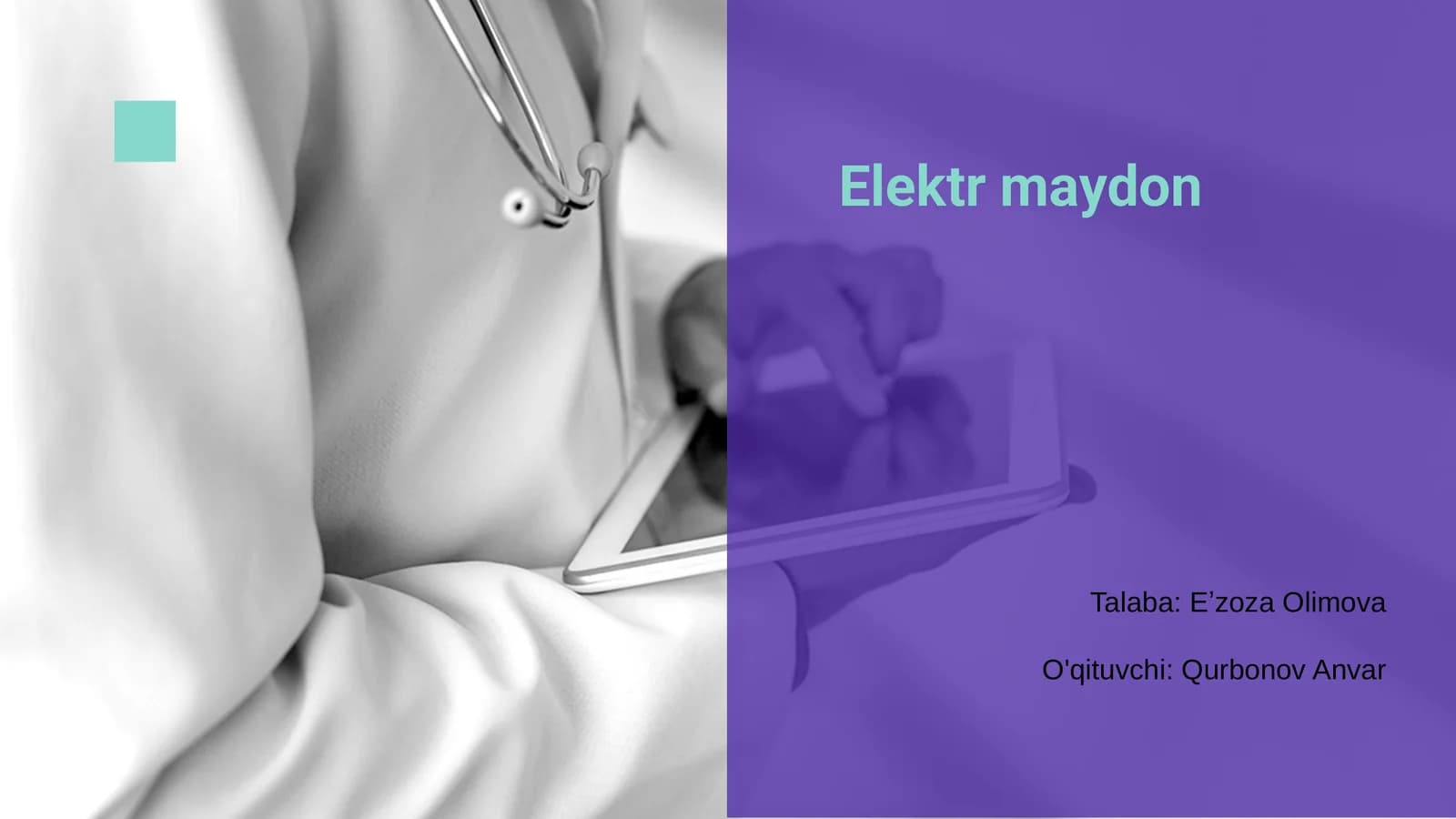 Elektr maydon