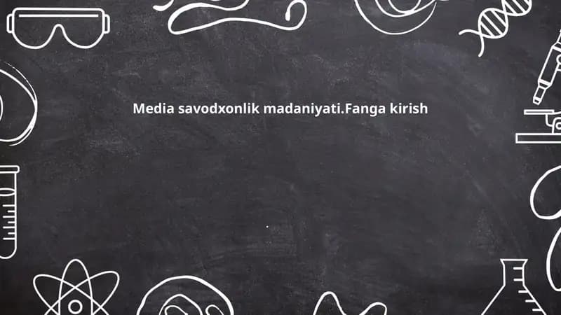 Media savodxonlik madaniyati