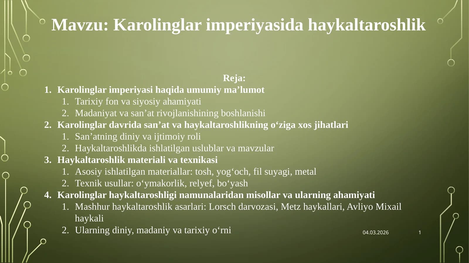 Karolinglar imperiyasida haykaltaroshlik