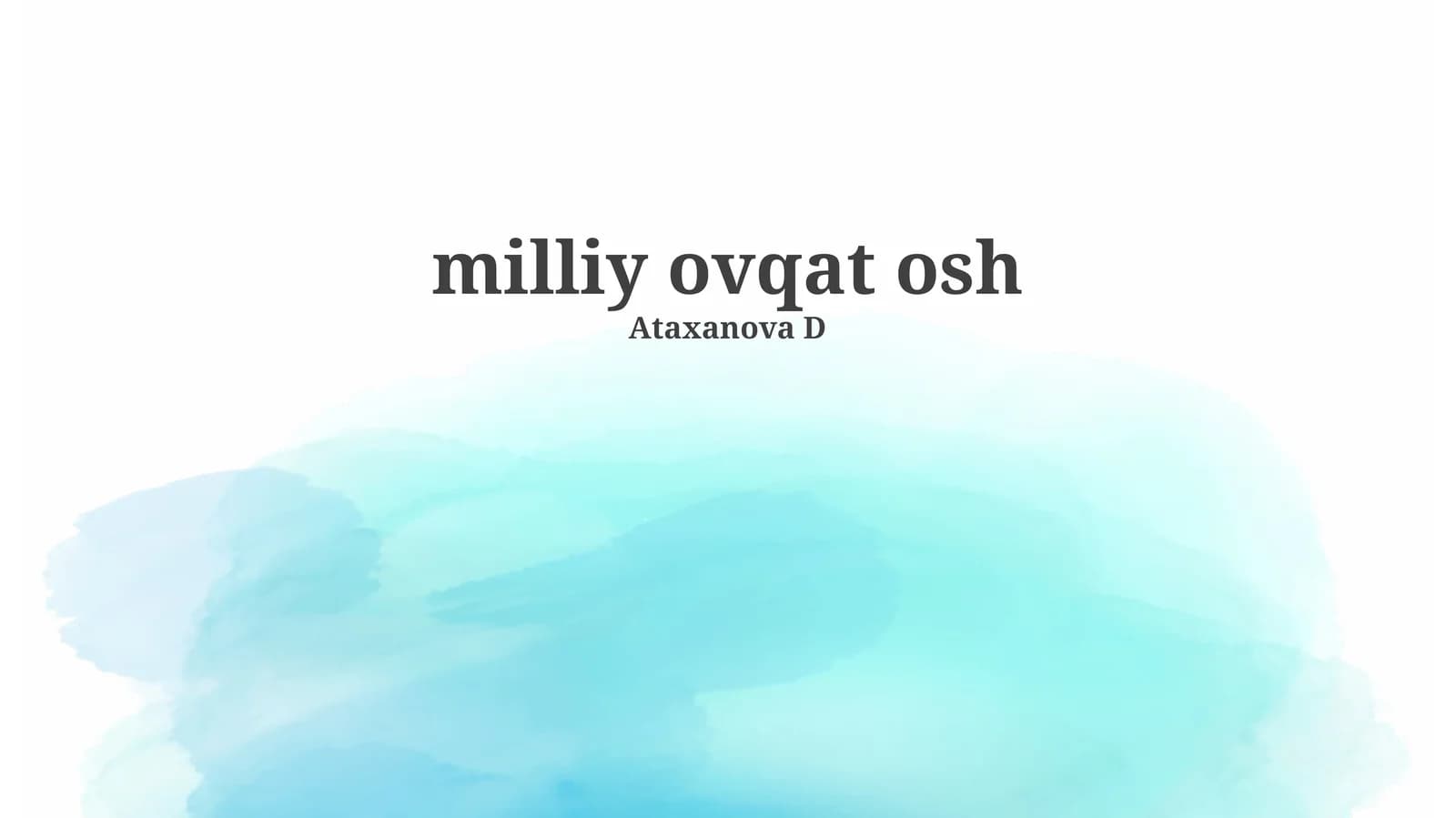 Osh: A Culinary Journey Through History and Culture