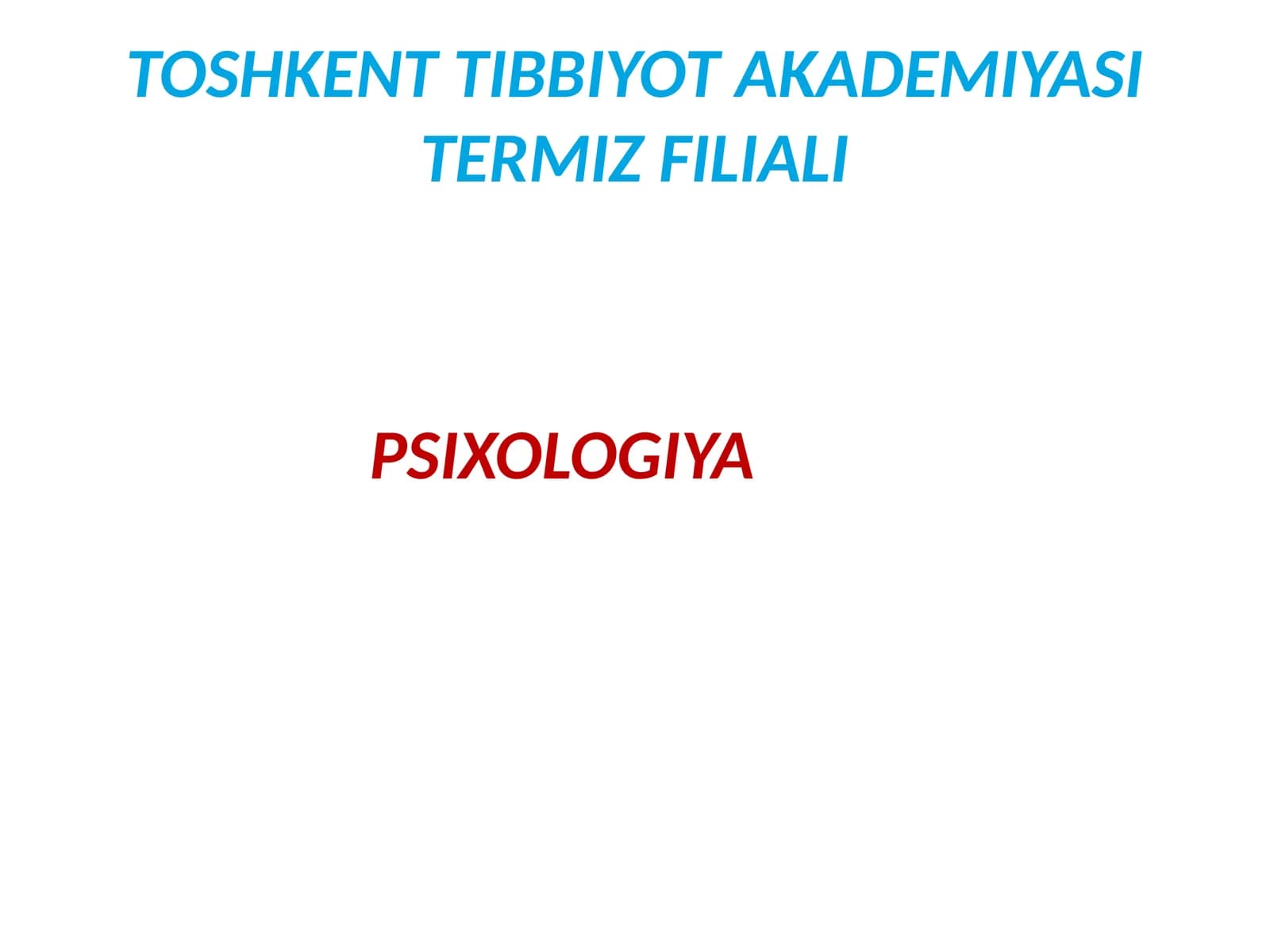 Bemorlardagi nevrotik holatlarning tahlili