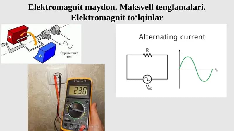 Elektromagnit maydon. Maksvell tenglamalari