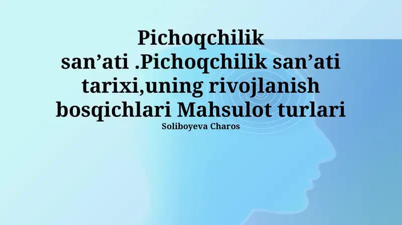 Pichoqchilik sanʼati