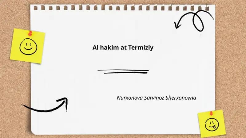 Al-Hakim at-Termiziyning hayoti va tarjimai holi